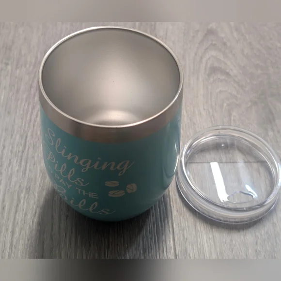 Slinging Pills Pay the Bills Engraved Insulated Stemless Stainless Steel Tumbler - Picture 11 of 16